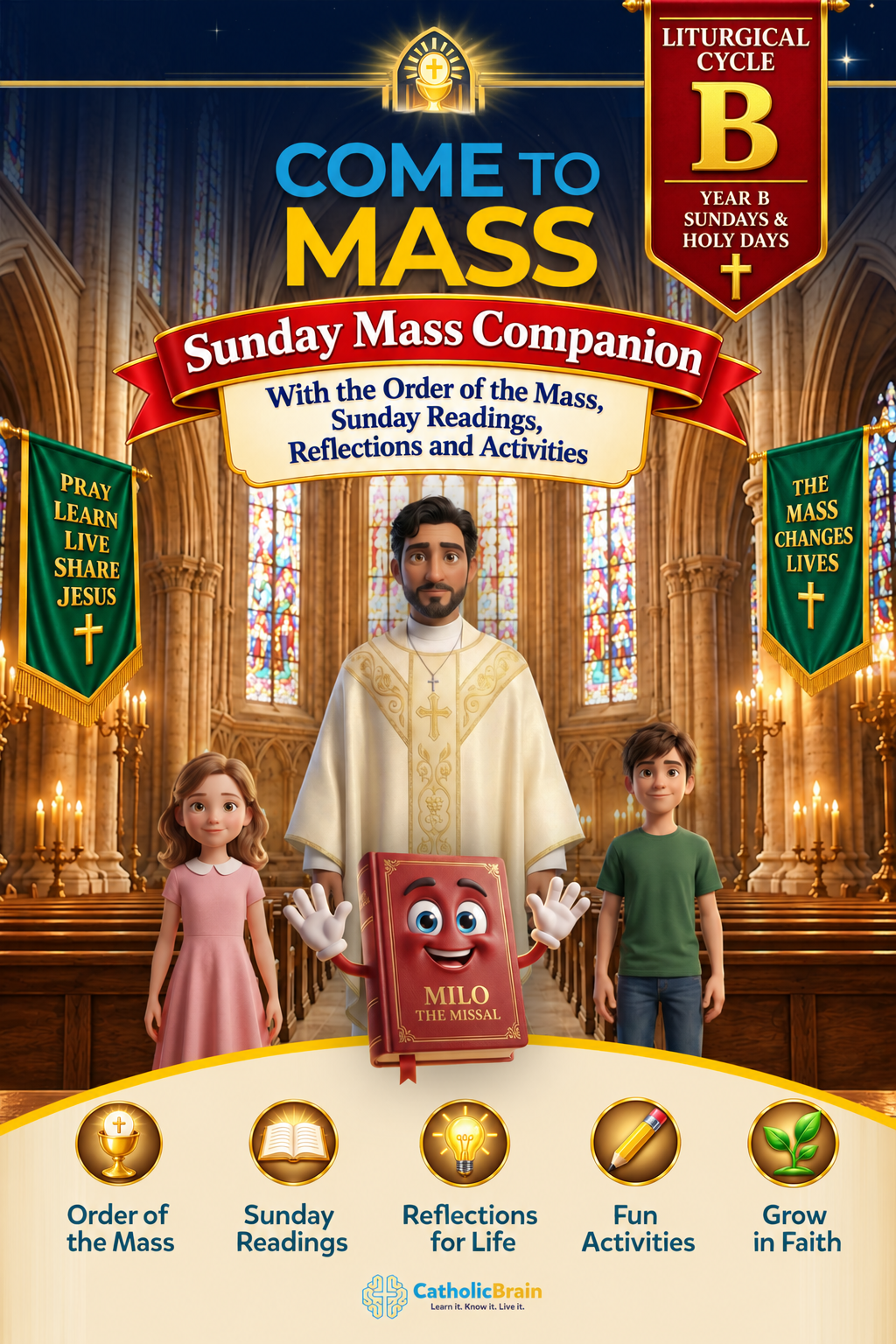 Come to Mass - Sunday Mass Readings and Activity Book (Cycle B)