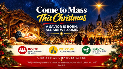 A Savior is born. All are welcome.