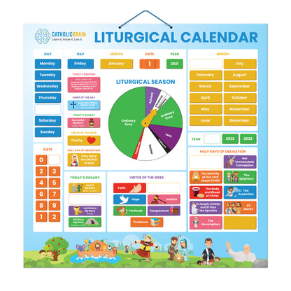 *Magnetic* Liturgical Calendar **CLEARANCE - MISSING MAGNET**