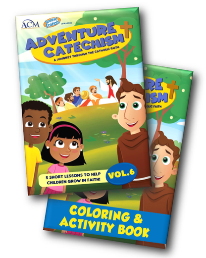 Adventure Catechism Books Set (1 x Reader, 1 x Coloring Book)